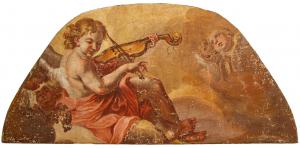17th century, Cupid playing the violin
